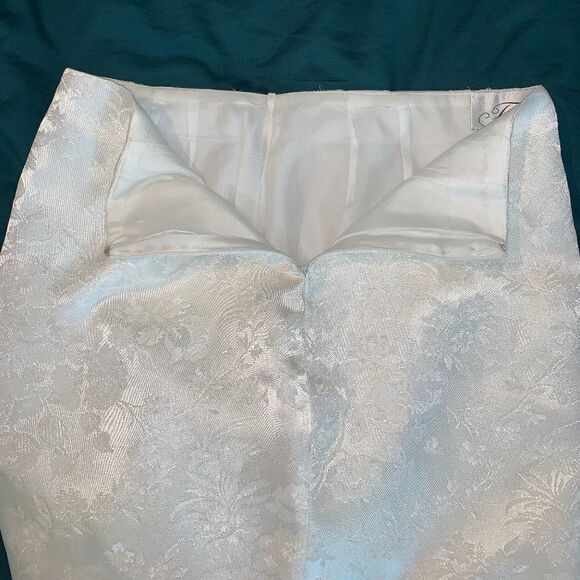 Vintage Farinae Collections White Tapestry Skirt - Picture 6 of 7